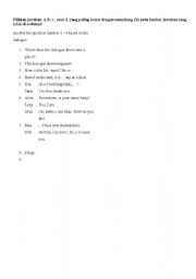 English Worksheet: reading