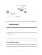 English worksheet: EVS