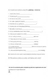 English worksheet: test