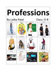 English Worksheet: Professions