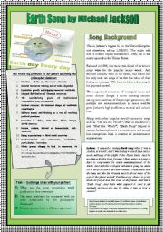 ENVIRONMENTAL ISSUES & PRESENT PERFECT & SIMPLE PAST PRACTICE THROUGH SONG WORKSHEET. NOTES FOR TEACHERS INCLUDED