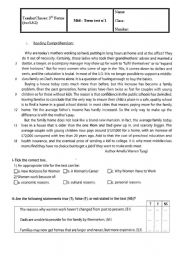 English Worksheet: Mid - Term test n1 3rd Forms 