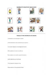 English Worksheet: family