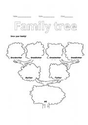 Family tree - ESL worksheet by tfox