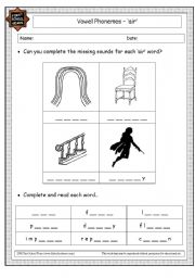English Worksheet: vowel phoneme