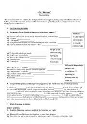 English Worksheet: Dr. House Maternity guide