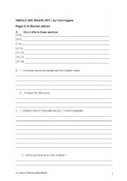 English Worksheet: Harold and Maud worksheet pp.3-18 (Reclam edition)