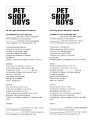 English Worksheet: Song: Too Many People by Pet Shop Boys