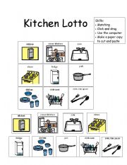 English worksheet: lotto