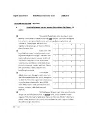 English worksheet: english exam farming
