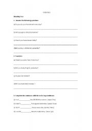 English worksheet: Exercises