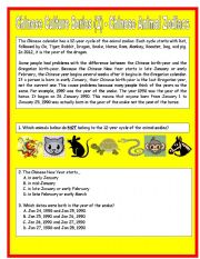 Chinese Culture Series (2) - Chinese Animal Zodiac