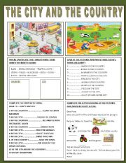 English Worksheet: THE CITY AND THE COUNTRY