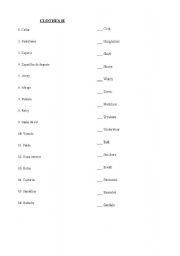 English Worksheet: clothes