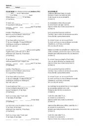 English Worksheet: Ill be there - Jacksons Five (Future with WILL)