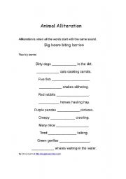 English Worksheet: alphebet