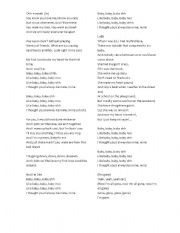 English worksheet: Song of Justin 