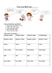 English Worksheet: Can you find out