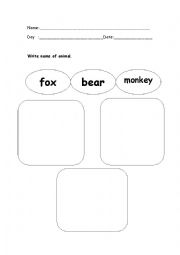 English Worksheet: sea animal