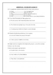 English Worksheet: GOING TO