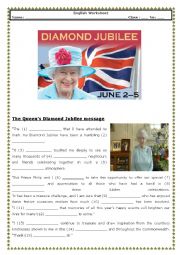 The Queens Diamond Jubilee message (with Key)