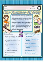 Summer worksheets