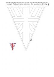 English Worksheet: The Queens Diamond Jubilee Quiz- Part 4 - flag bunting prize
