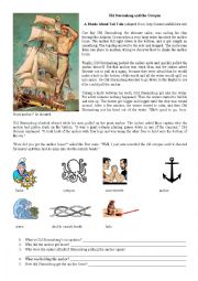 English Worksheet: Old Stormalong and the octopus