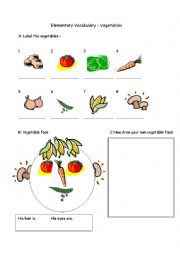  Vocabulary - Food - Vegetables