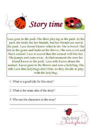 A simple story about a ladybug