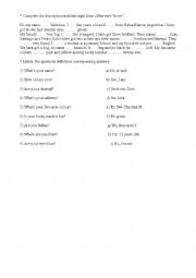 English worksheet: Verb to be: questions