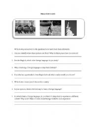 English Worksheet: Cultural Issues