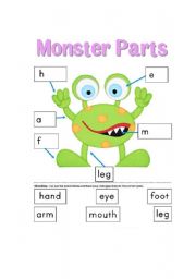 English Worksheet: monster