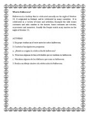 English worksheet: hallowen