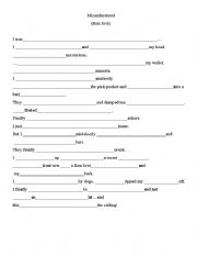 English Worksheet: Tell the story