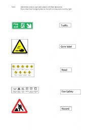 English worksheet: Communication - Common signs and symbols