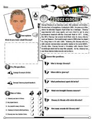 English Worksheet: RC Series Famous People Edition_04 George Clooney (Fully Editable) (RE-UP)