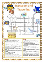 Travelling and Transport. Crossword
