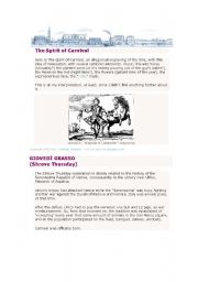 English worksheet: Carnival