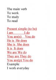 English Worksheet: verbs tenses