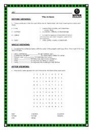 English worksheet: the in laws