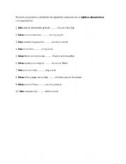 English worksheet: THESE