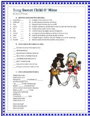 Patience Guns N' Roses worksheet