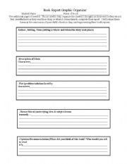 English Worksheet: Book Study