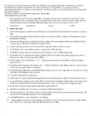 English Worksheet: Article