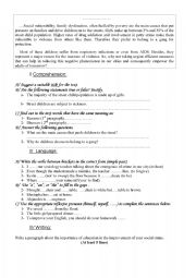 English Worksheet: global test