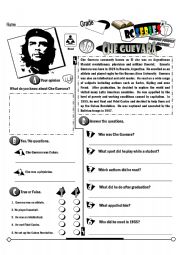 English Worksheet: RC Series Famous People Edition_19 Che Guevara (Fully Editable)