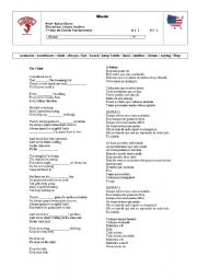 English Worksheet: Music - the climb - Miley Cirus