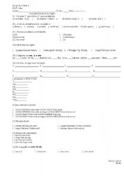 English worksheet: test