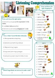 Making a Shopping List - Listening Comprehension